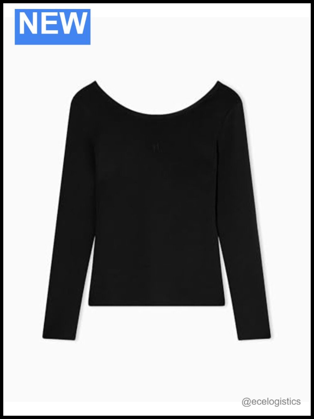 Armani Exchange Women's Pullover, Embroidered Logo, Boatneck, Long Sleeve